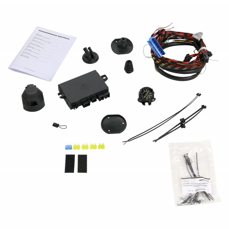 Westfalia KIT: Detachable Towbar (vertical) (A40V) incl. Wiring Kit ...